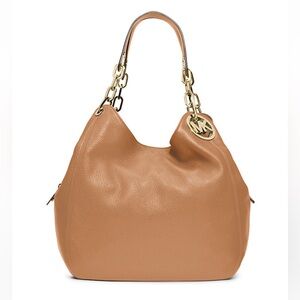 Michael Kors Fulton Large Leather Shoulder Bag